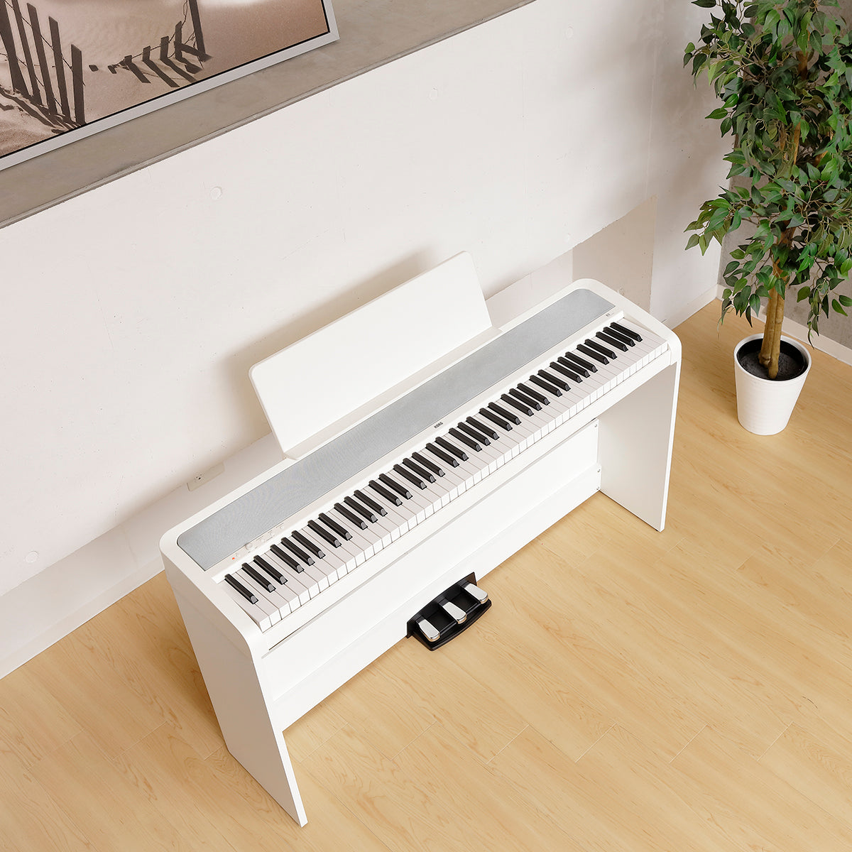 B2 Digital Piano with Stand - White KORG USA Official Store