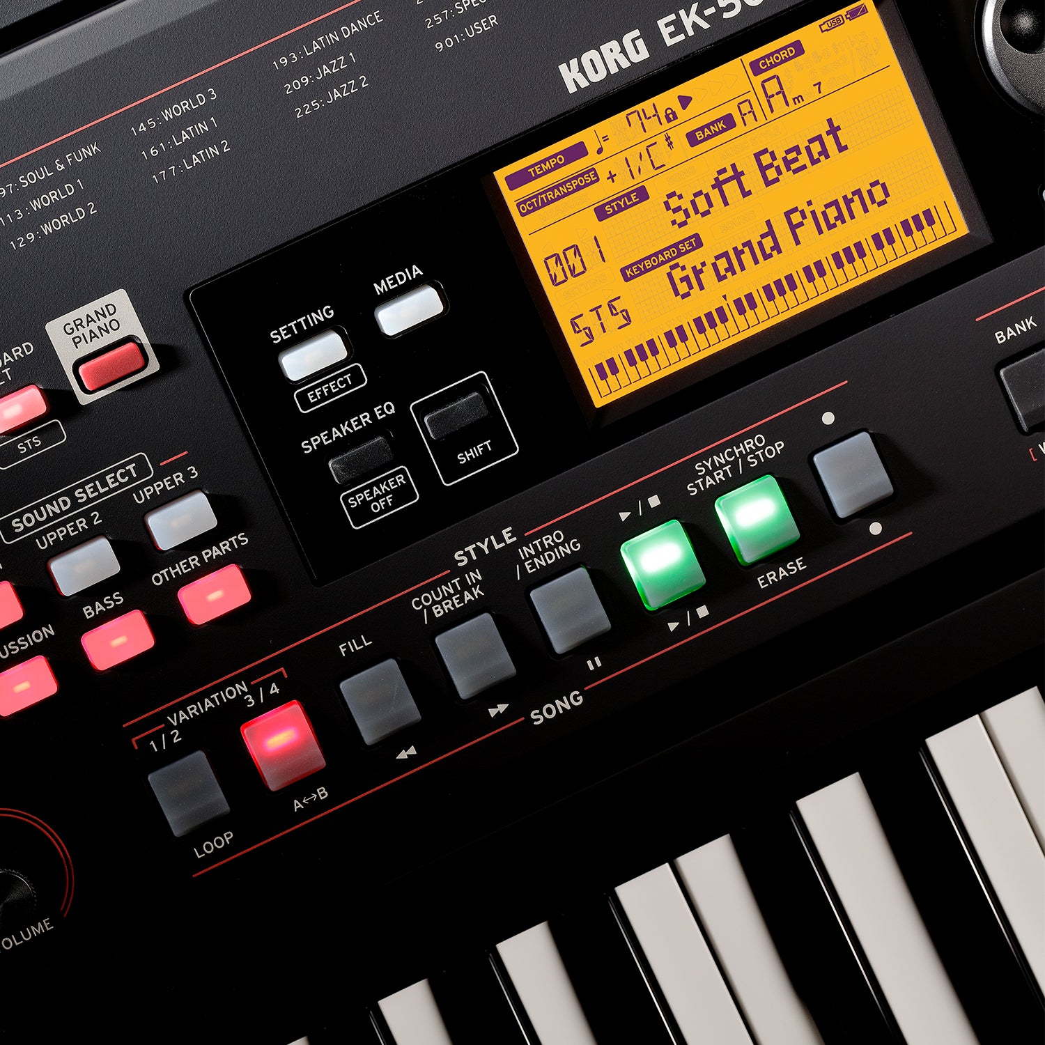 EK-50L Arranger Keyboard KORG USA Official Store