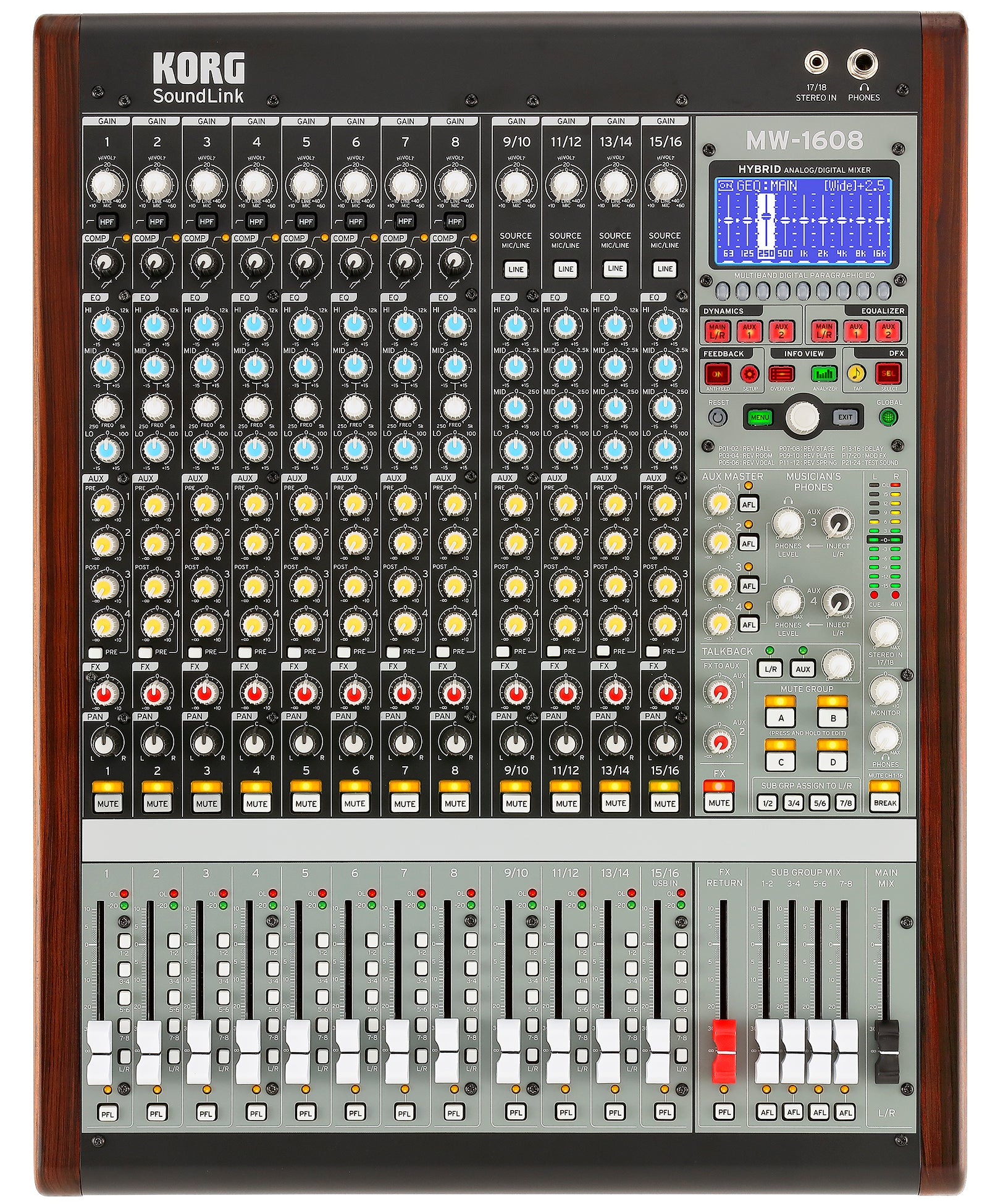 SoundLink Mixer - MW 1608 / MW 2408 channel hybrid mixer