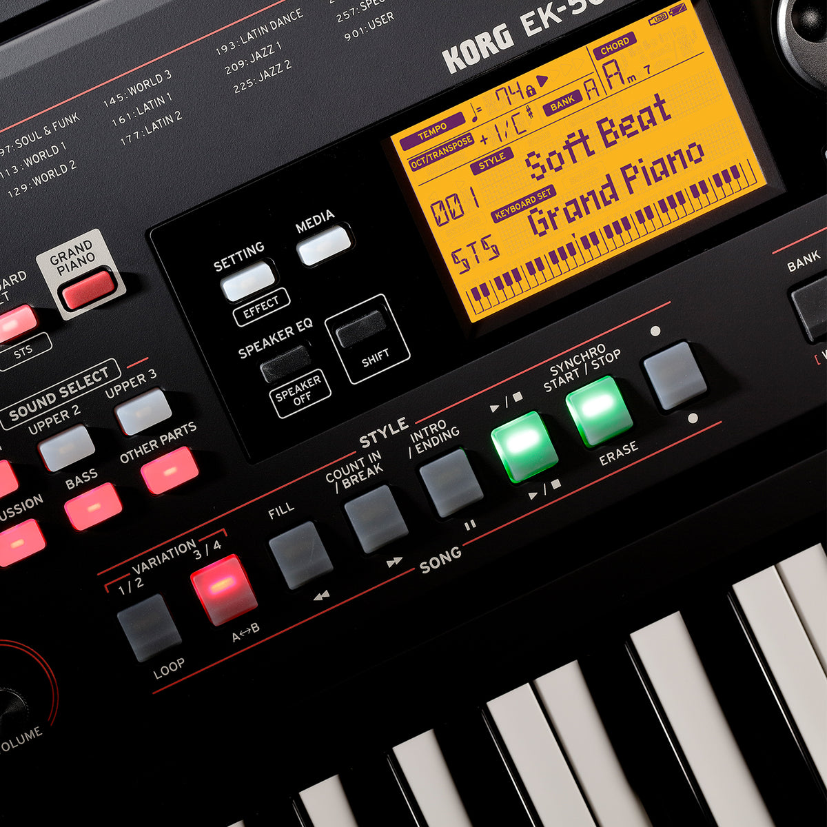 EK-50L Arranger Keyboard
