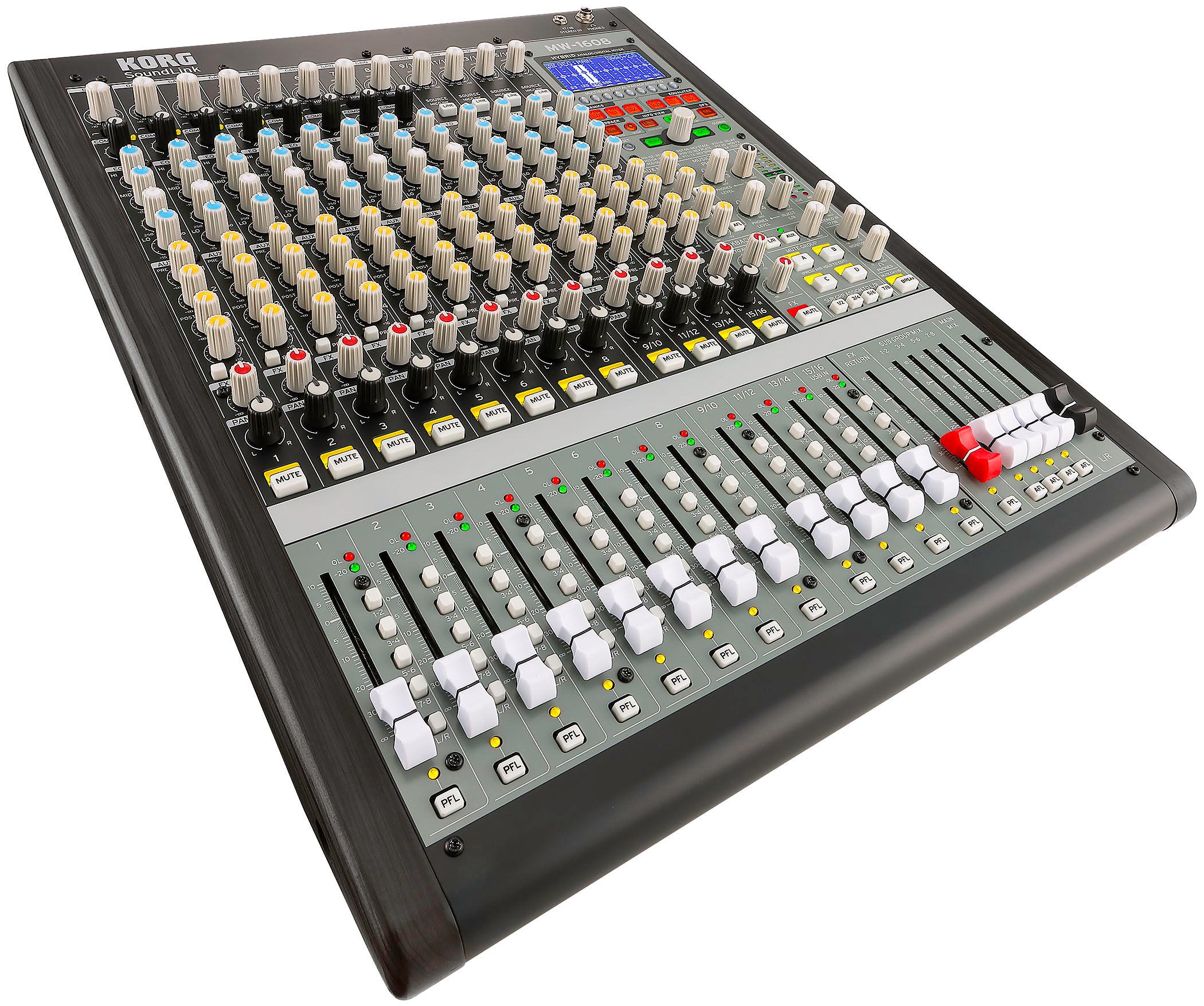 SoundLink MW-1608BK 16-channel Hybrid Mixer - Black | KORG USA