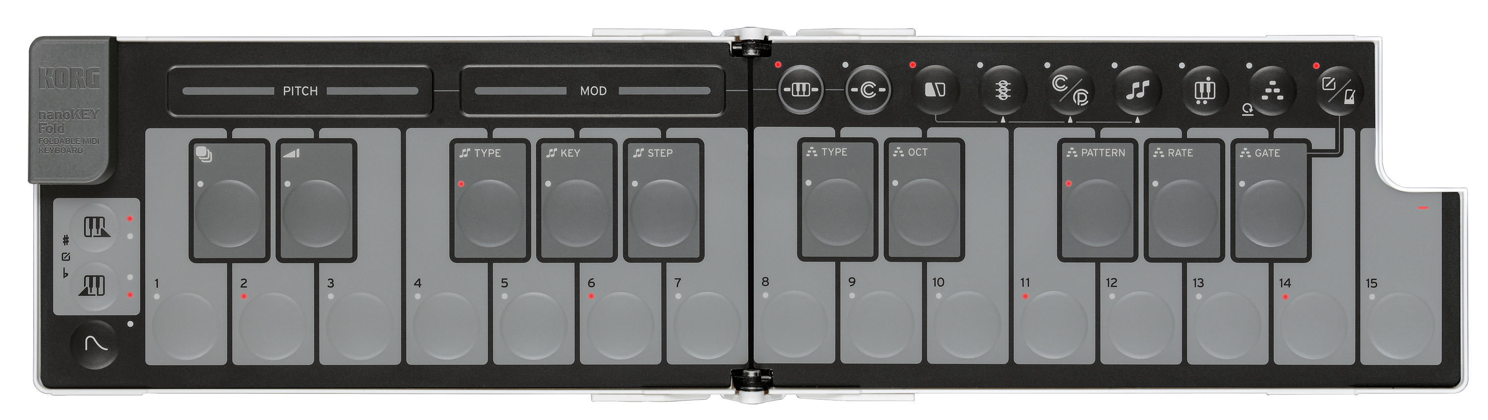 KORG NANOKEY-Fold ホワイト nanoKEY Fold | KORG USA